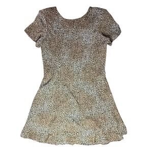 Jessica Howard Leopard Print Dress Short Sleeve Career Party Petite Size‎ 12